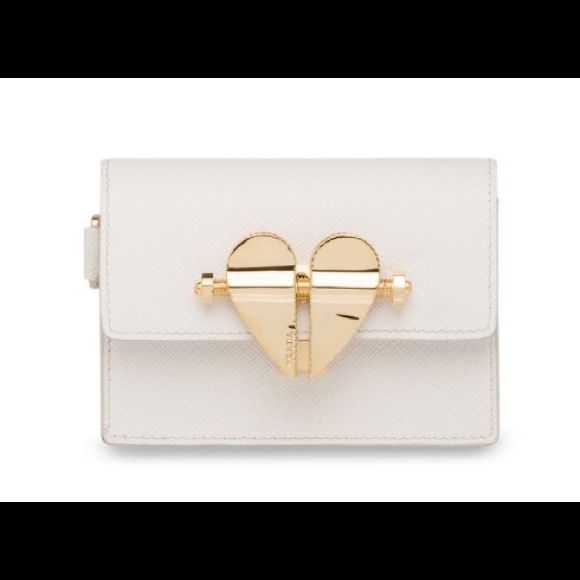 prada mini heart bag